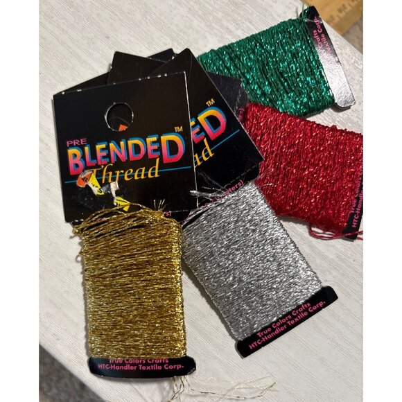 Pre Blended Metallic Thread Set For Needlepoint & Crafts - Picture 3 of 5
